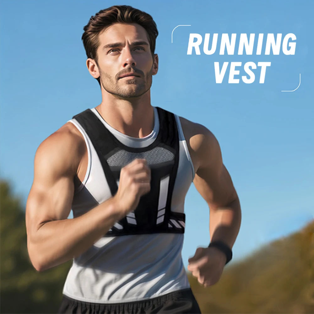 Reflective Running Vest with Phone Holder