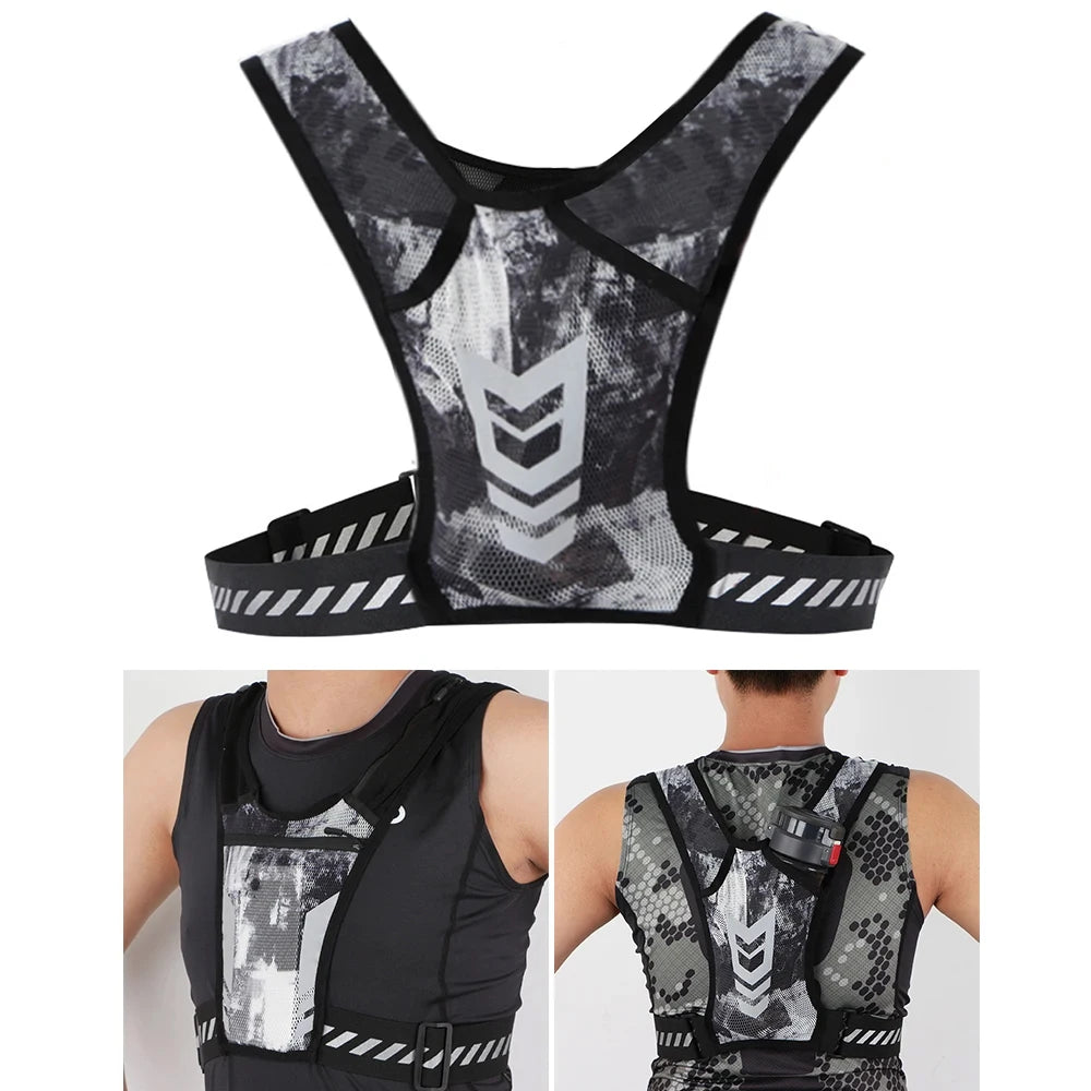 Reflective Running Vest with Phone Holder