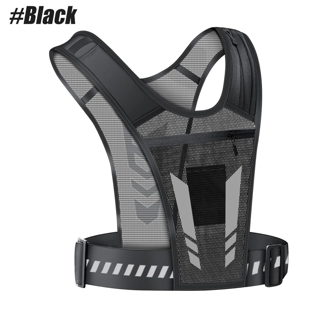 Reflective Running Vest with Phone Holder