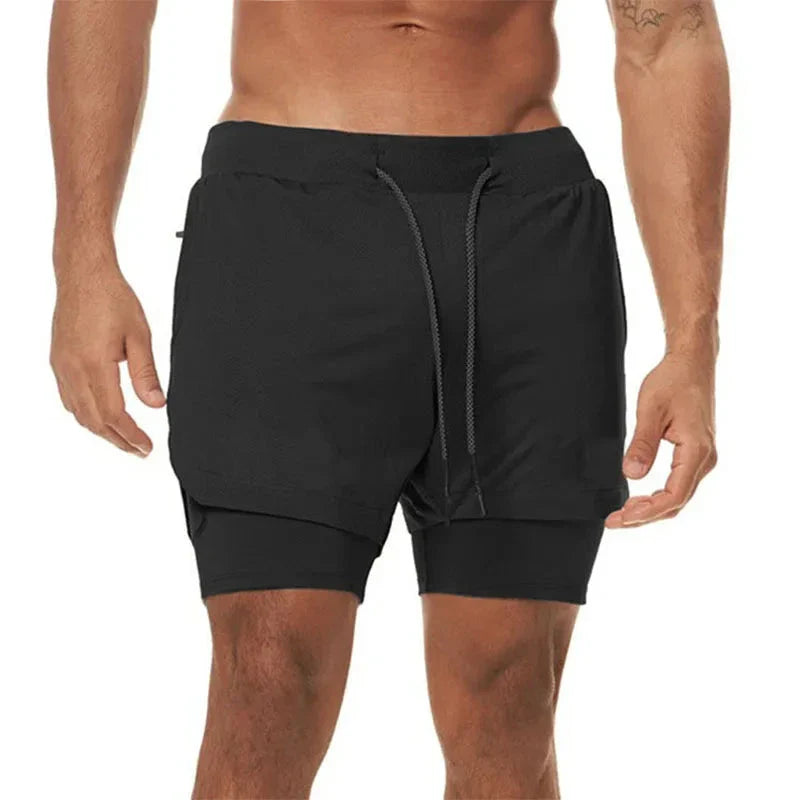 Men's 2-in-1 Camo Running Shorts